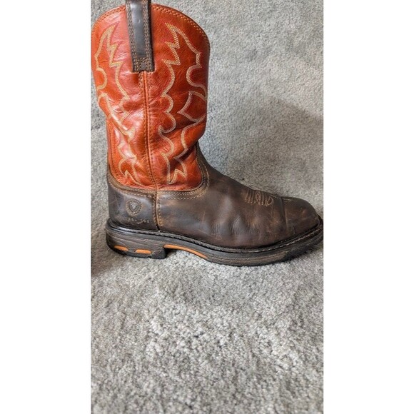Ariat Men\'s WORKHOG Wide Square Steel Toe Work Boot Size 10EE F2413-18 main image 10